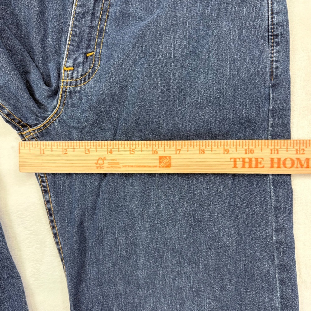 Vintage Levis Red Tab Wide Leg Dark Wash Jeans 50924-1418 Made in USA Size 5M JR - Picture 12 of 14